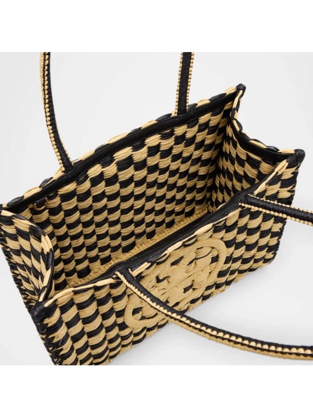 Tory Burch Ella Crocheted Raffia Tote NWT
